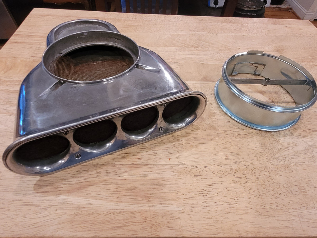 Cal Customs Aluminum Scoop 4 Barrel Air Cleaner