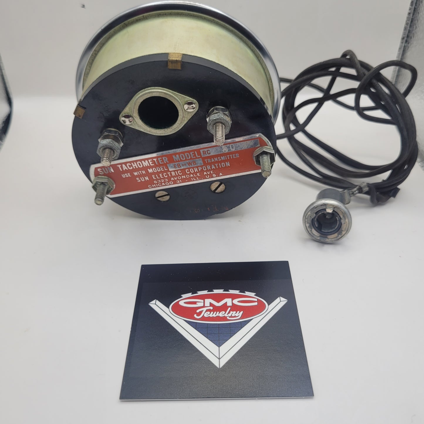 NOS Sun Electric Corporation RC-50 Tachometer 0-5000 RPM - with HotRod Gems Transmitter