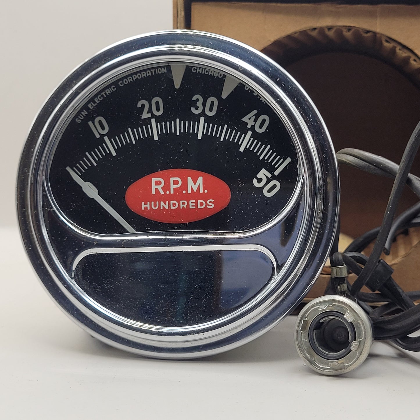 Sun Electric Corporation RC-50 "Red Football" Tachometer 0-5000 RPM