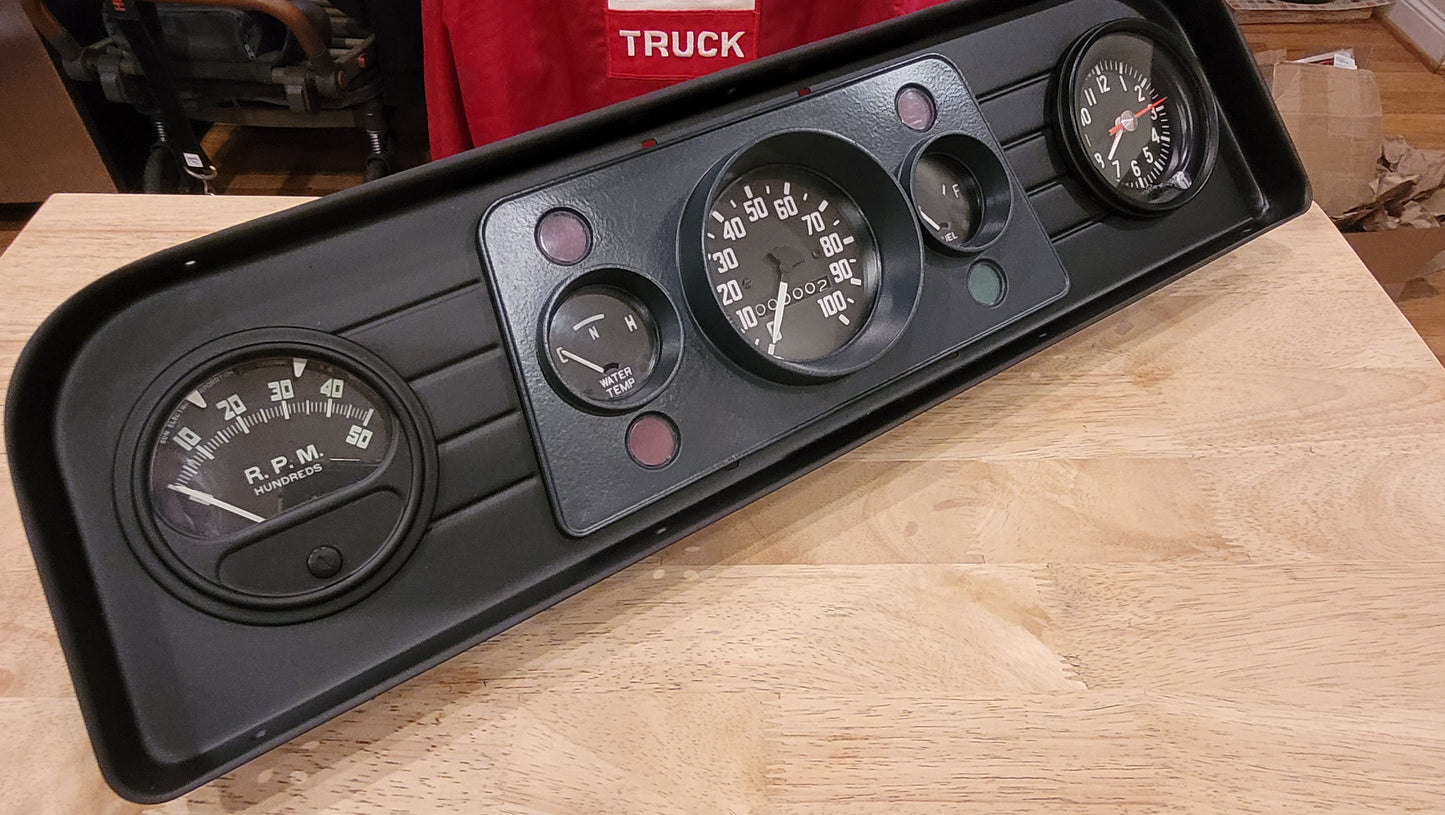 1960-66 GMC light duty truck & 1960-66 big truck- steel instrument cluster