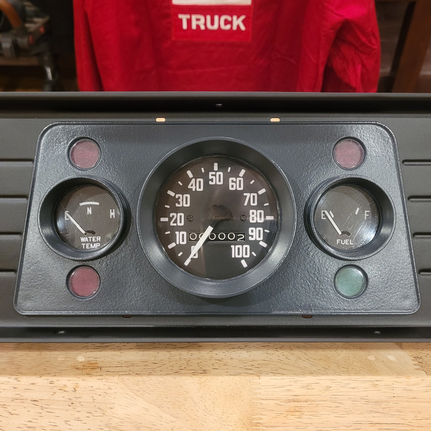 1960-66 GMC light duty truck & 1960-66 big truck- steel instrument cluster