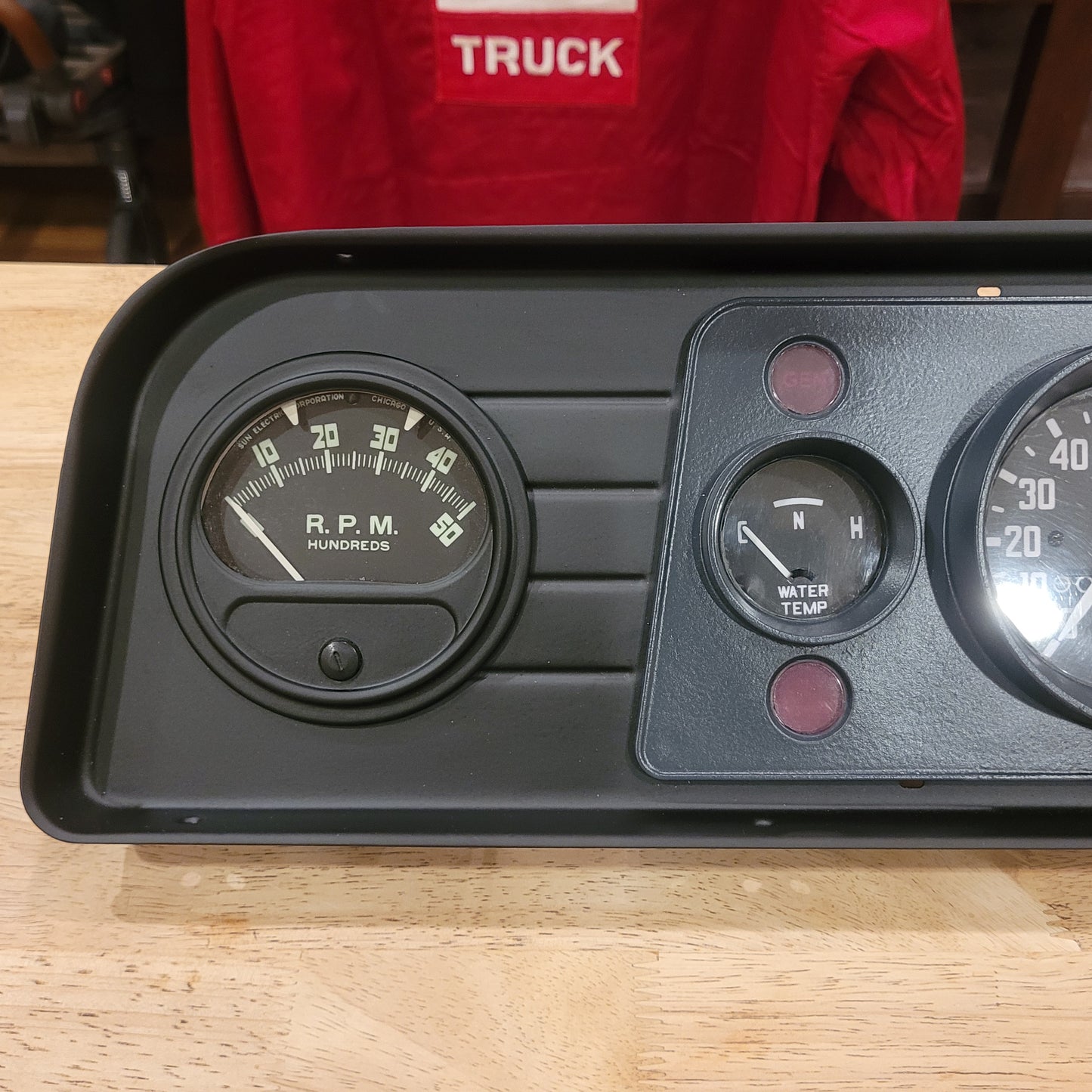 1960-66 GMC light duty truck & 1960-66 big truck- steel instrument cluster