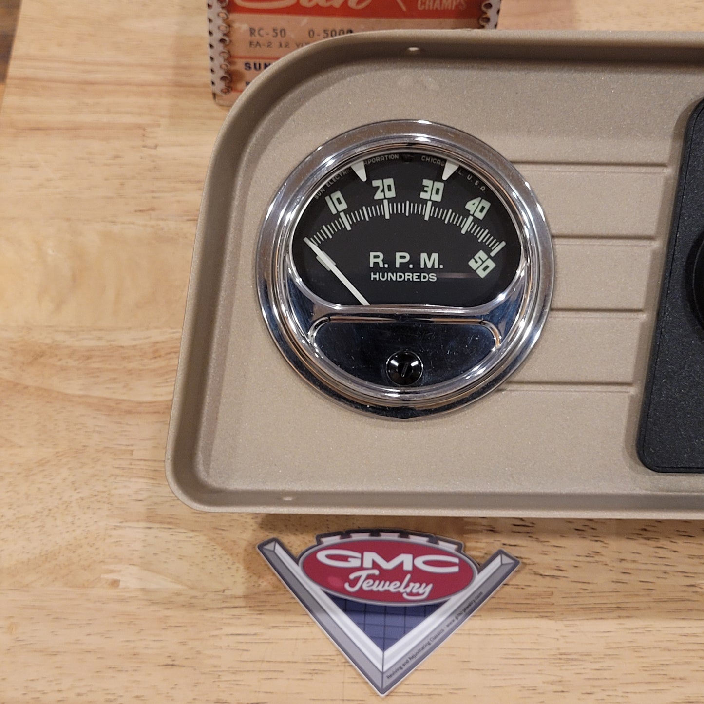 1960-62 GMC light duty truck & 1960-66 big truck- steel instrument cluster