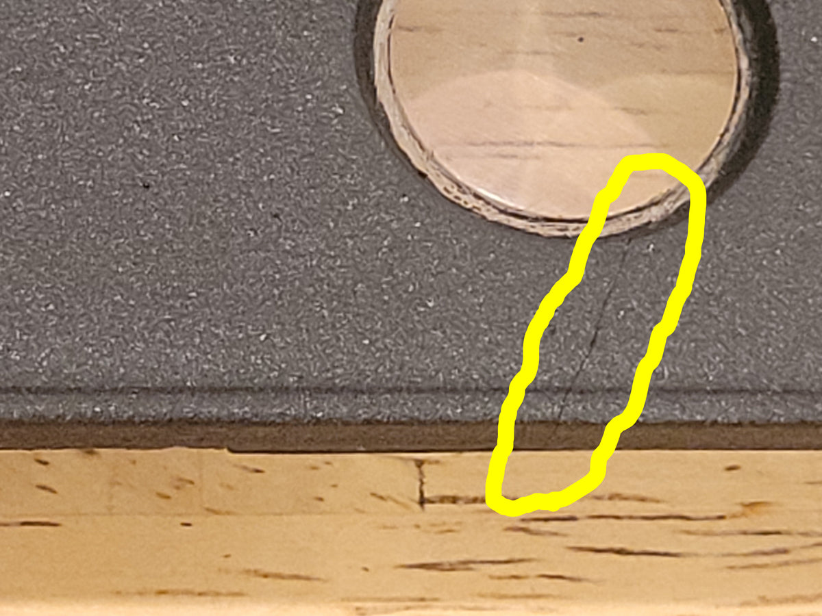 60-62 Gauge Bezel - Reconditioned - Has Hairline Crack