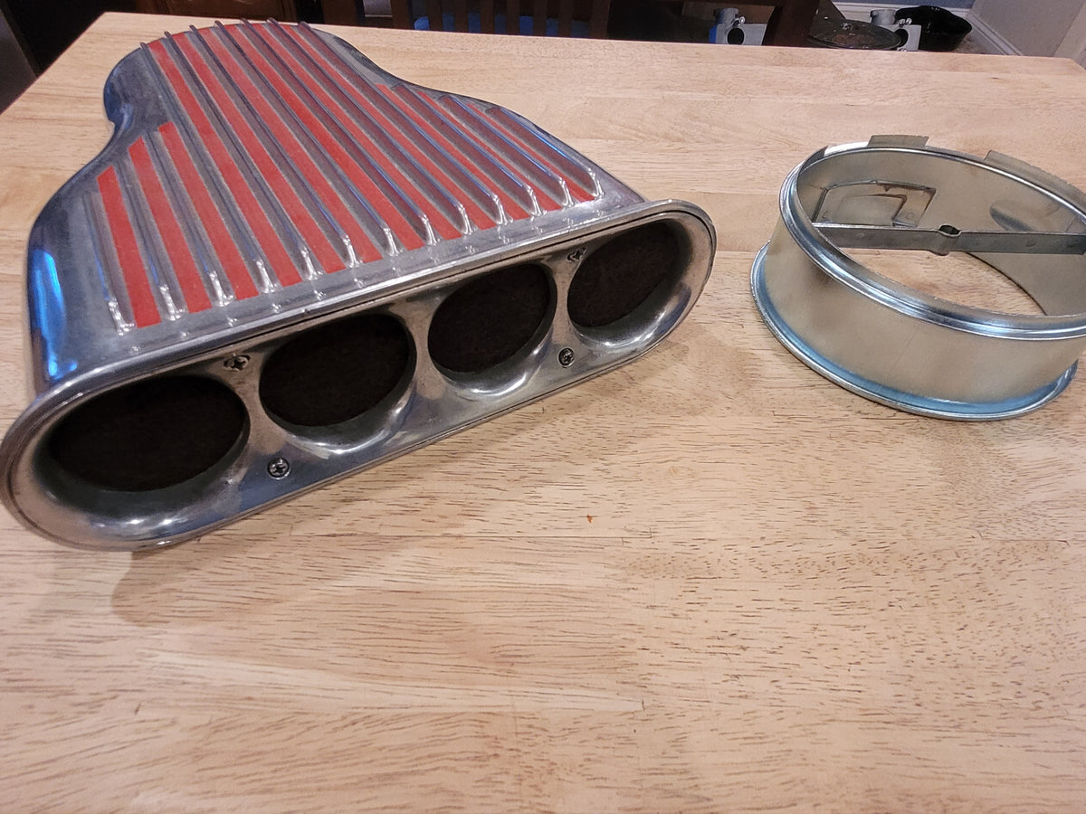 Cal Customs Aluminum Scoop 4 Barrel Air Cleaner