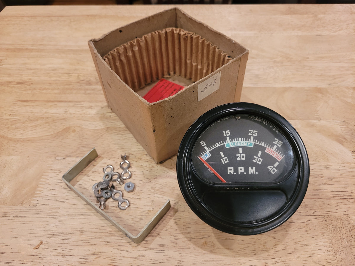 NOS Sun Electric Corporation RB-1 Tachometer - 0-4000 RPM